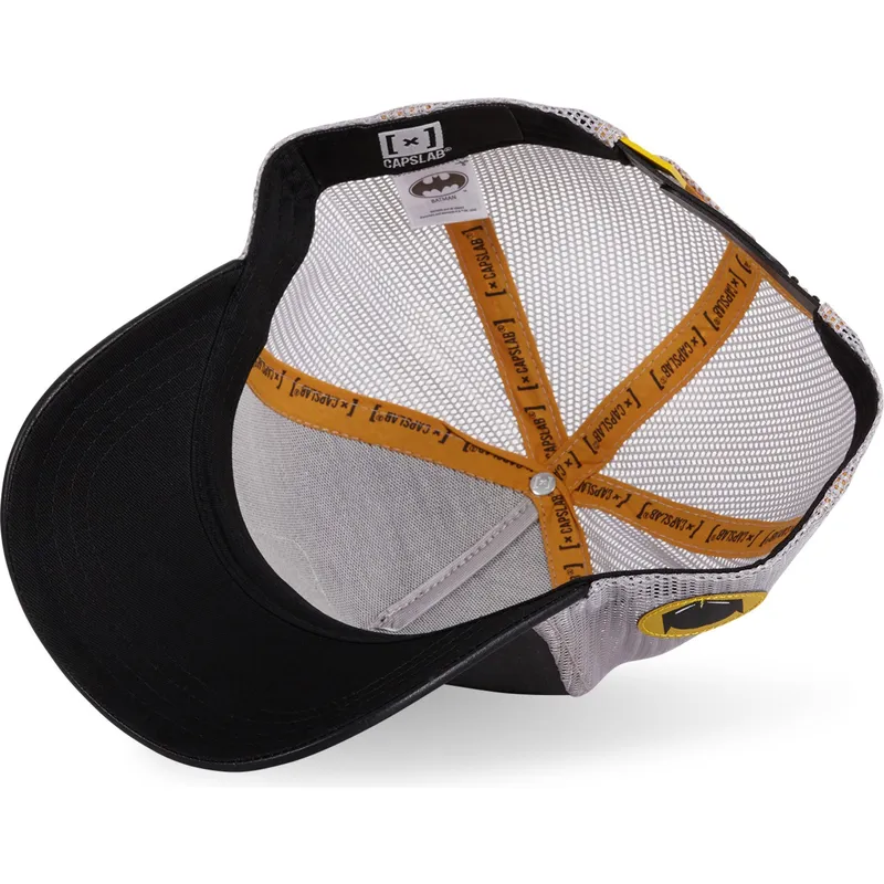 capslab-batman-rev-dc-comics-schwarze-und-graue-trucker-kappe