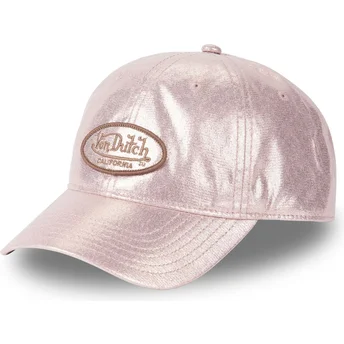 Șepci curbată roz reglabilă PIN de Von Dutch