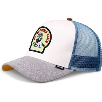 Casquette trucker blanche, bleue et grise Frog Do Nothing Club HFT DNC Djinns