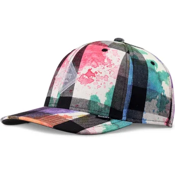 Casquette courbée multicolore snapback TrueFit Dirty Check Djinns