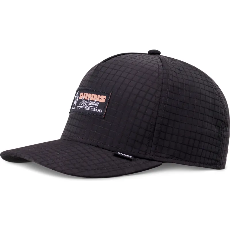 cappello-snapback-nero-con-visiera-curva-sunday-coffee-ripstop-di-djinns
