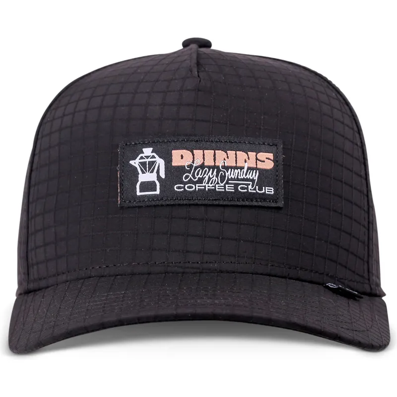 epci-curbata-negru-snapback-sunday-coffee-ripstop-de-djinns