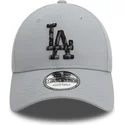 casquette-courbee-grise-ajustable-9forty-seasonal-infill-los-angeles-dodgers-mlb-new-era