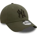 new-era-curved-brim-9forty-seasonal-infill-new-york-yankees-mlb-green-adjustable-cap