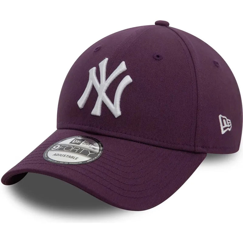 casquette-courbee-violette-ajustable-9forty-league-essential-new-york-yankees-mlb-new-era