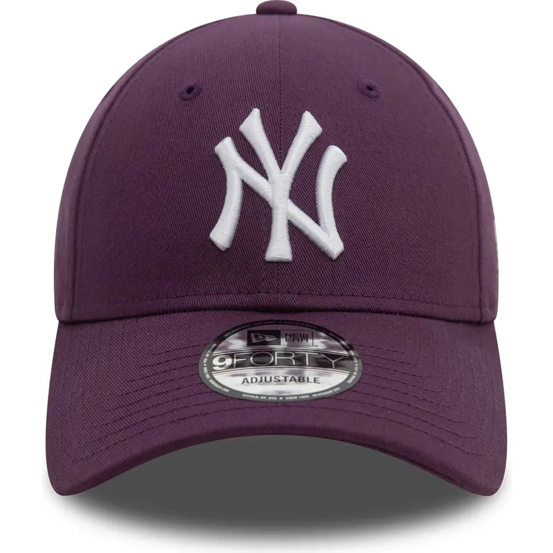 casquette-courbee-violette-ajustable-9forty-league-essential-new-york-yankees-mlb-new-era