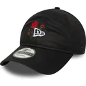 cappellino-curvo-nero-regolabile-9twenty-rose-icon-di-new-era