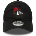 casquette-courbee-noire-ajustable-9twenty-rose-icon-new-era