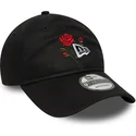 cappellino-curvo-nero-regolabile-9twenty-rose-icon-di-new-era