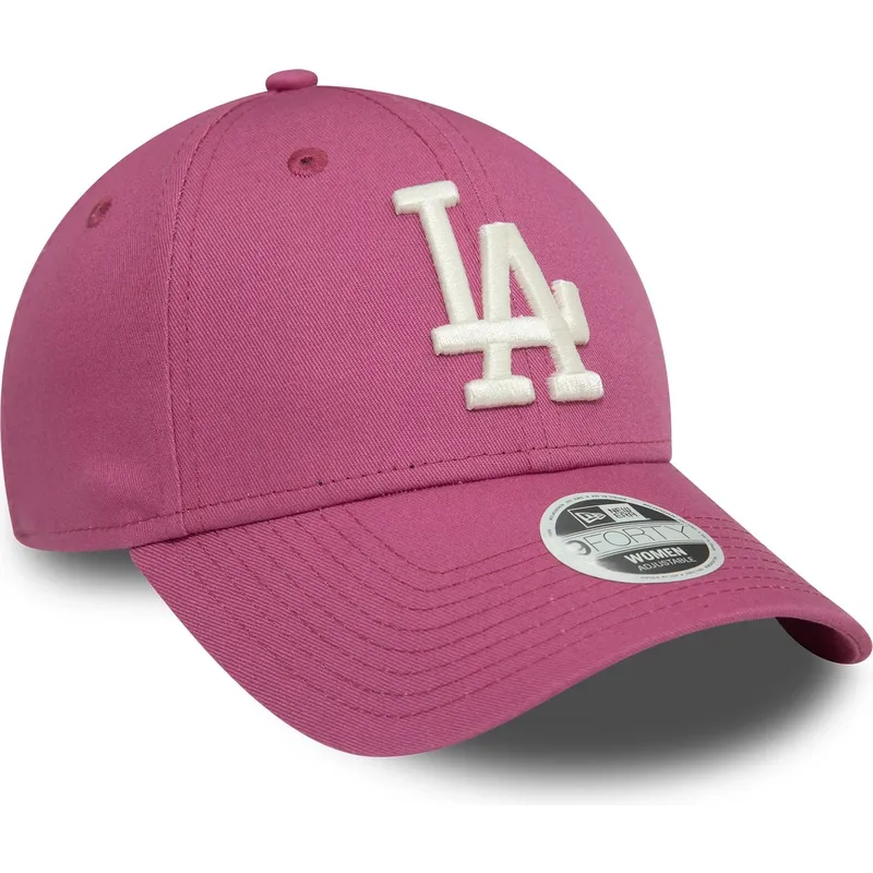 epci-curbata-roz-reglabila-9forty-league-essential-de-los-angeles-dodgers-mlb-de-new-era