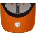 casquette-courbee-orange-ajustable-pour-femme-avec-logo-orange-9forty-league-essential-new-york-yankees-mlb-new-era