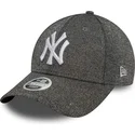 svart-bojd-justerbar-keps-for-dam-9forty-glitter-fran-new-york-yankees-mlb-av-new-era