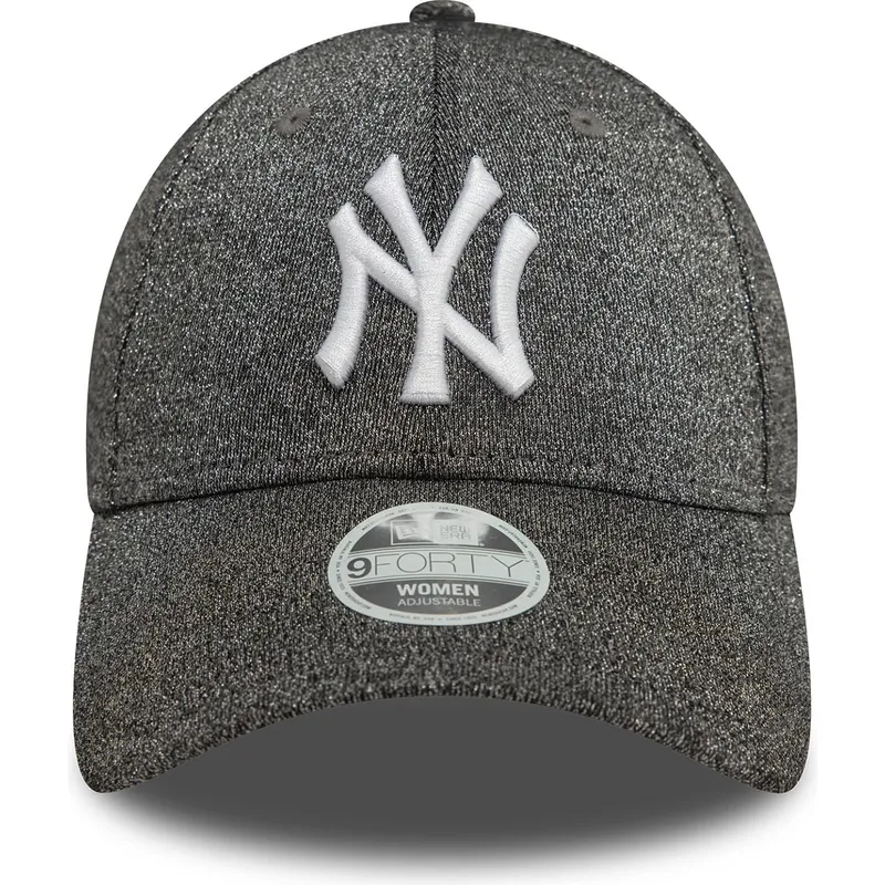 svart-bojd-justerbar-keps-for-dam-9forty-glitter-fran-new-york-yankees-mlb-av-new-era
