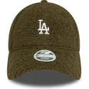 casquette-courbee-verte-ajustable-pour-femme-9forty-borg-los-angeles-dodgers-mlb-new-era