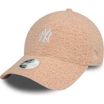 Șepci curbată roz reglabilă 9FORTY Borg de New York Yankees MLB de New Era