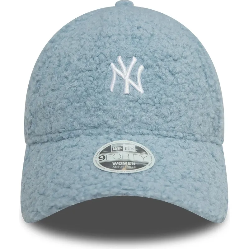 verstellbare-hellblaue-damen-kappe-9forty-borg-der-new-york-yankees-mlb-von-new-era