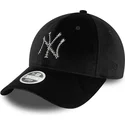 epci-curbata-negru-reglabila-9forty-velour-diamante-de-new-york-yankees-mlb-de-new-era