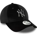 epci-curbata-negru-reglabila-9forty-velour-diamante-de-new-york-yankees-mlb-de-new-era