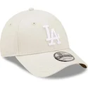 beige-bojd-justerbar-keps-9forty-league-essential-los-angeles-dodgers-mlb-fran-new-era