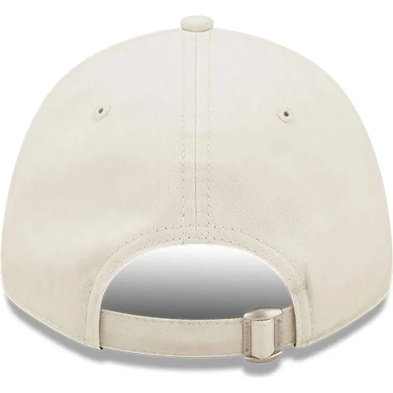 cappellino-curvo-beige-regolabile-9forty-league-essential-dei-los-angeles-dodgers-mlb-di-new-era