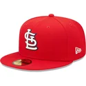 cappellino-piatto-rosso-aderente-59fifty-ac-perf-dei-st-louis-cardinals-mlb-di-new-era