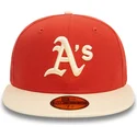epci-plata-portocaliu-fitted-59fifty-side-patch-de-oakland-athletics-mlb-de-new-era