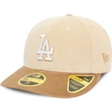 new-era-curved-brim-59fifty-low-profile-cord-los-angeles-dodgers-mlb-beige-and-brown-fitted-cap