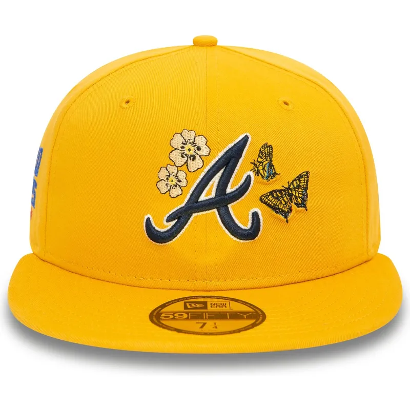 epci-plata-galben-fitted-59fifty-icon-de-atlanta-braves-mlb-de-new-era