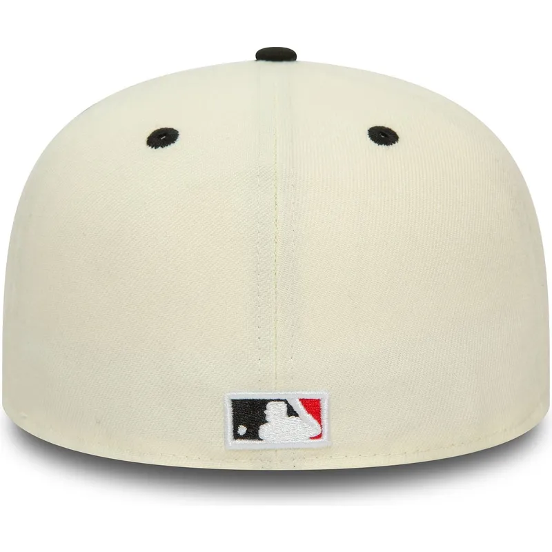 gorra-plana-beige-y-negra-ajustada-59fifty-93-division-de-chicago-white-sox-mlb-de-new-era