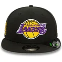 casquette-plate-noire-snapback-9fifty-repreve-los-angeles-lakers-nba-new-era