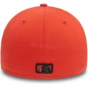 casquette-courbee-orange-ajustee-avec-logo-noir-39thirty-league-essential-new-york-yankees-mlb-new-era