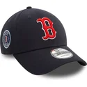 new-era-curved-brim-9forty-side-patch-boston-red-sox-mlb-navy-blue-adjustable-cap