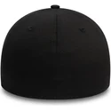 casquette-courbee-noire-ajustee-avec-logo-noir-39thirty-monochrome-los-angeles-dodgers-mlb-new-era