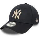 casquette-courbee-bleue-marine-ajustable-9forty-pivot-knit-new-york-yankees-mlb-new-era