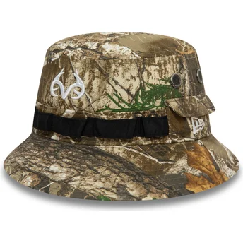 Chapeau seau camouflage Real Tree All Over Print New Era