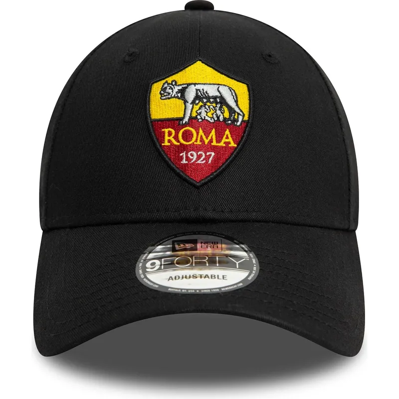 epci-curbata-negru-banda-reglabila-9forty-core-de-associazione-sportiva-roma-serie-a-de-new-era
