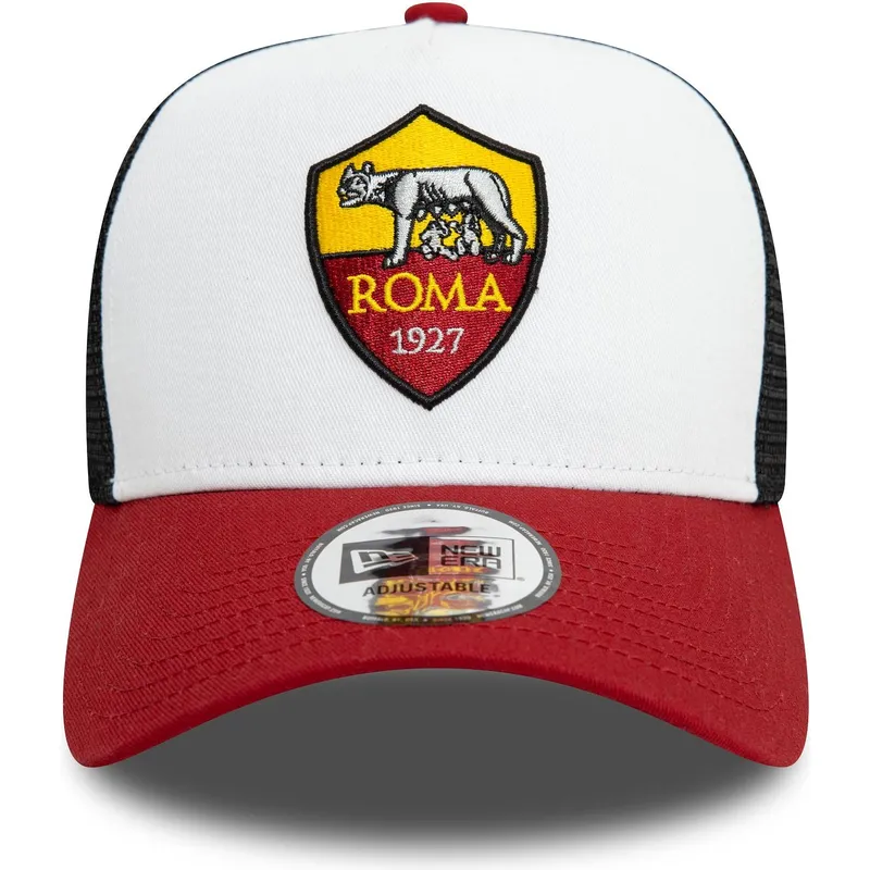 czapka-trucker-biala-czarna-i-czerwona-9forty-e-frame-core-associazione-sportiva-roma-serie-a-new-era