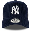 casquette-trucker-bleue-marine-9forty-a-frame-cord-new-york-yankees-mlb-new-era