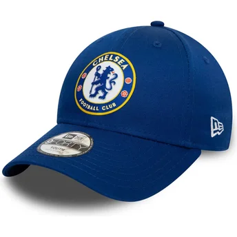 Șepci curbată albastru snapback pentru copii 9FORTY Core de Chelsea Football Club Premier League de New Era