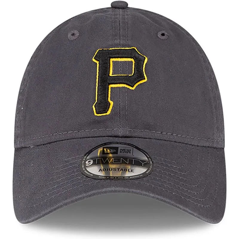 verstellbare-graue-kappe-9twenty-core-classic-der-pittsburgh-pirates-mlb-von-new-era