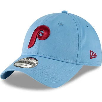 Șepci curbată albastru bandă reglabilă claro 9TWENTY Core Classic de Philadelphia Phillies MLB de New Era