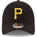 schwarze-verstellbare-gebogene-kappe-9twenty-core-classic-der-pittsburgh-pirates-mlb-von-new-era