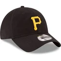 verstellbare-schwarze-curved-cap-9twenty-core-classic-der-pittsburgh-pirates-mlb-von-new-era