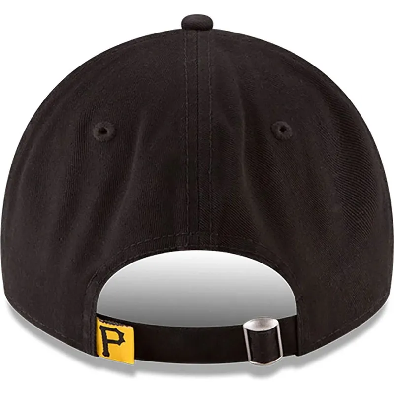 verstellbare-schwarze-curved-cap-9twenty-core-classic-der-pittsburgh-pirates-mlb-von-new-era
