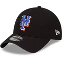 schwarze-verstellbare-gebogene-kappe-9twenty-core-classic-der-new-york-mets-mlb-von-new-era