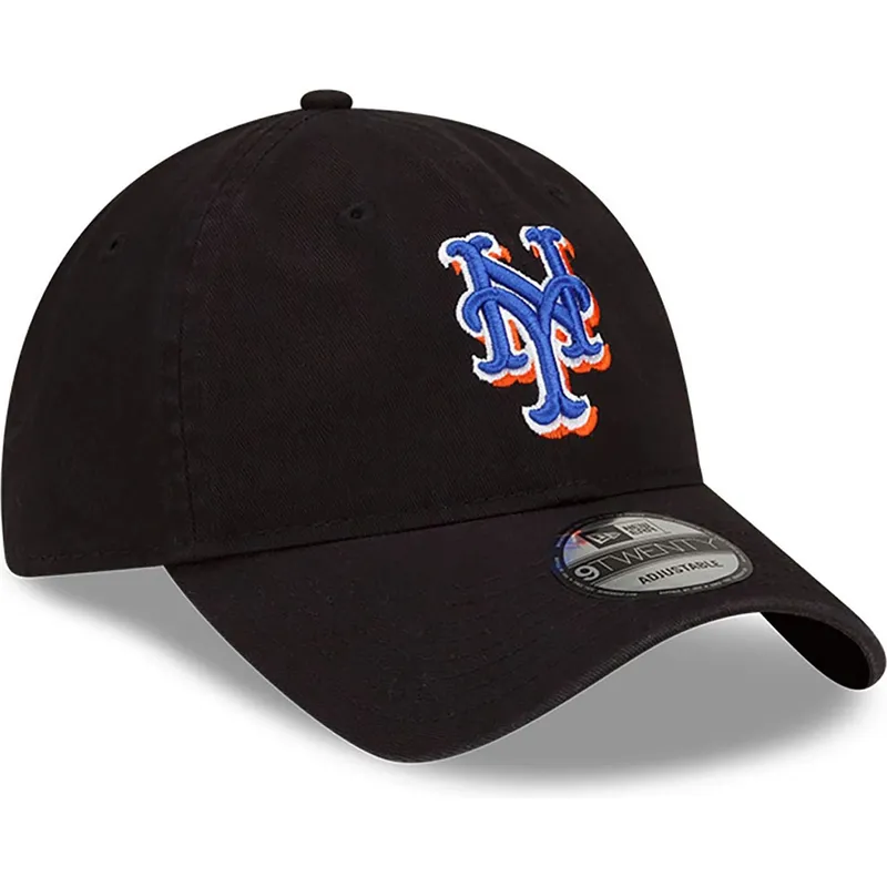 cappello-curvo-nero-regolabile-9twenty-core-classic-dei-new-york-mets-mlb-di-new-era