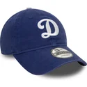 verstellbare-blaue-kappe-mit-gebogenem-schirm-9twenty-core-classic-der-los-angeles-dodgers-mlb-von-new-era