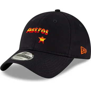 Gorra curva azul marino ajustable 9TWENTY Core Classic de Houston Astros MLB de New Era