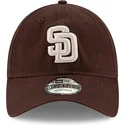 new-era-curved-brim-9twenty-core-classic-san-diego-padres-mlb-brown-adjustable-cap