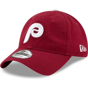 Cap curbată red adjustable strap 9TWENTY Core Classic de Philadelphia Phillies MLB de New Era